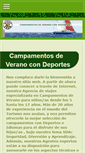 Mobile Screenshot of campamentoscondeportes.com